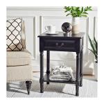 Emory Black Single Drawer Accent Table