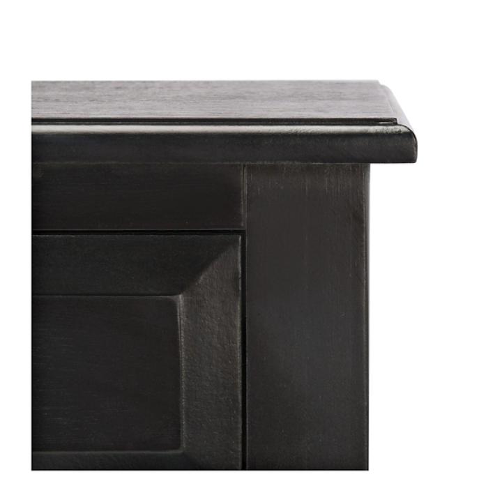 Emory Black Single Drawer Accent Table