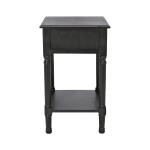 Emory Black Single Drawer Accent Table