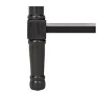 Emory Black Single Drawer Accent Table