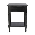 Emory Black Single Drawer Accent Table