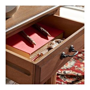 Emory Natural Single Drawer Accent Table