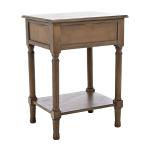 Emory Natural Single Drawer Accent Table