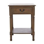 Emory Natural Single Drawer Accent Table