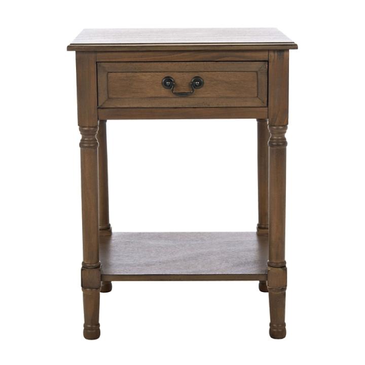 Emory Natural Single Drawer Accent Table