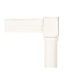 White Carved Pinewood Farmhouse Accent Table