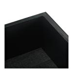 Black Geometrical Industrial Pull Accent Table