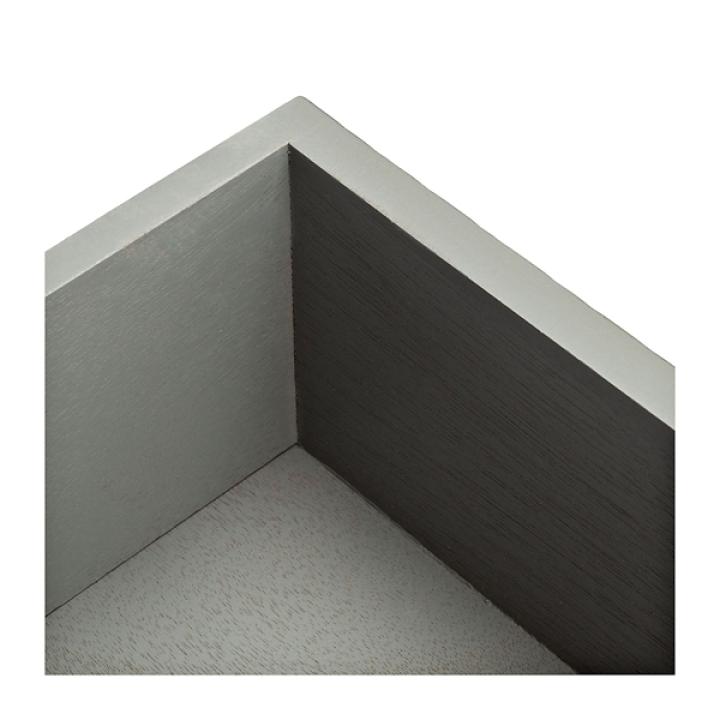 Evelina Gray Textured Single Drawer Accent Table