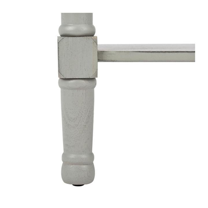 Evelina Gray Textured Single Drawer Accent Table