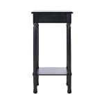 Classic Black Tegan Square Accent Table