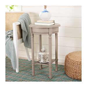 Greige Tegan Round Accent Table