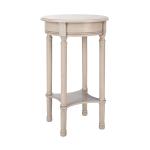 Greige Tegan Round Accent Table