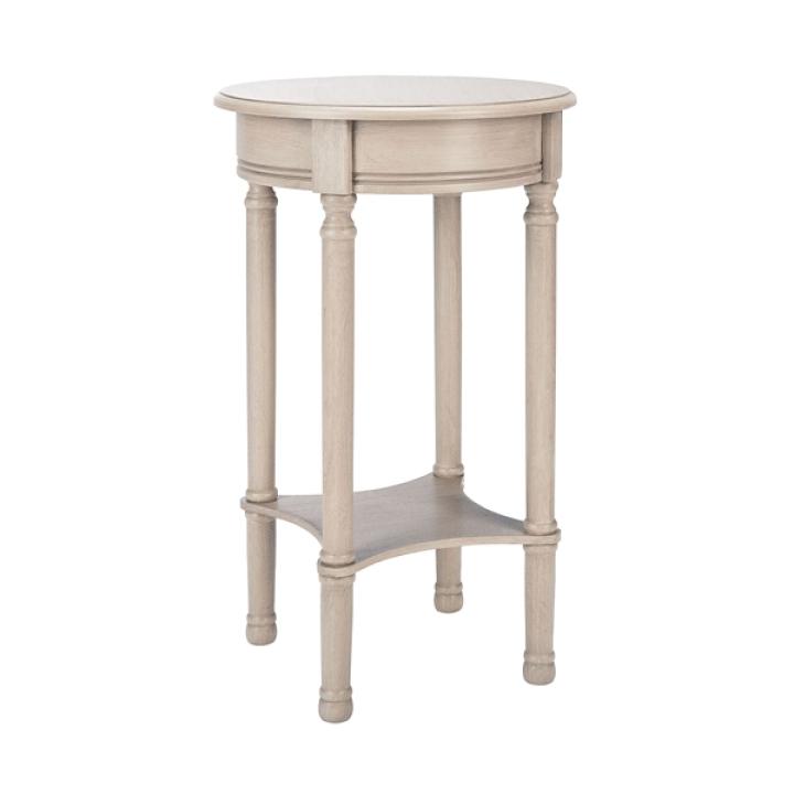 Greige Tegan Round Accent Table