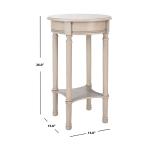 Greige Tegan Round Accent Table