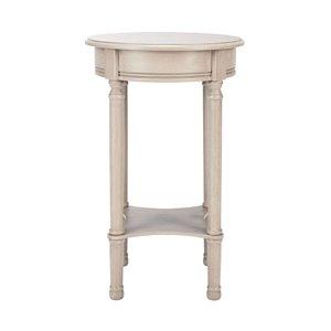 Greige Tegan Round Accent Table