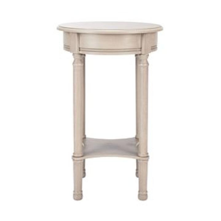 Greige Tegan Round Accent Table