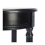 Black Tegan Round Accent Table