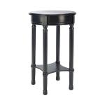 Black Tegan Round Accent Table