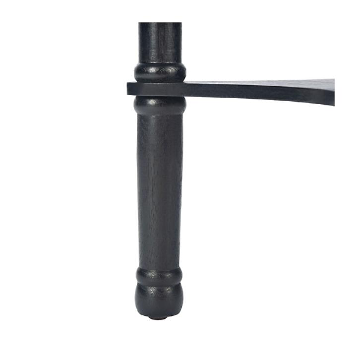 Black Tegan Round Accent Table