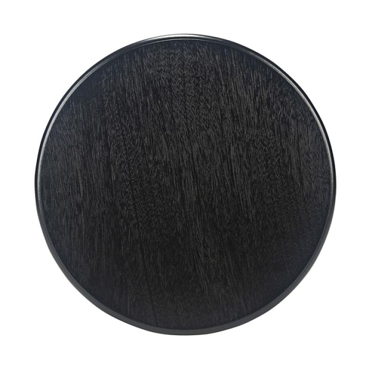 Black Tegan Round Accent Table