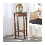 Brown Tegan Round Accent Table