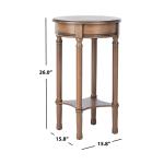 Brown Tegan Round Accent Table