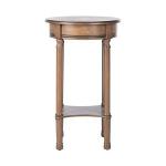 Brown Tegan Round Accent Table