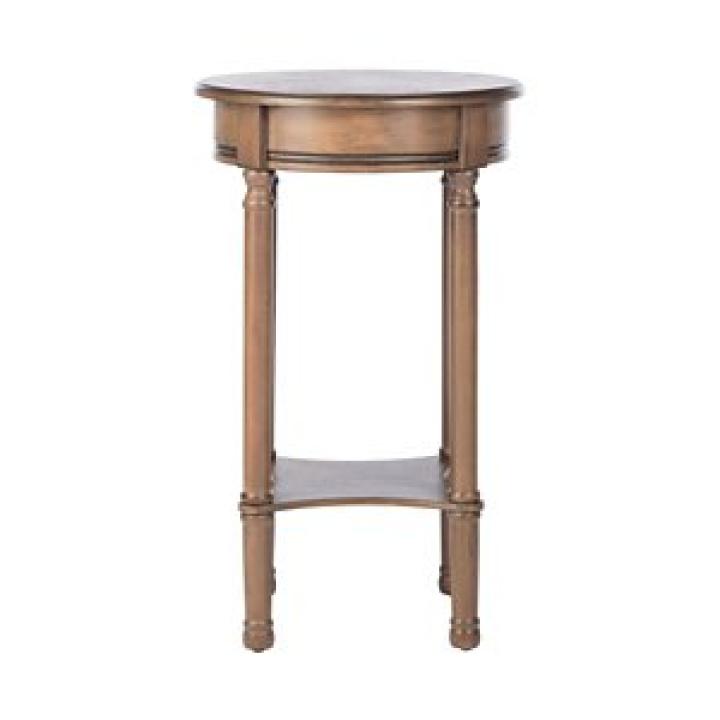 Brown Tegan Round Accent Table