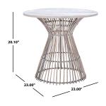 Graywash Mango Wood Top Accent Table
