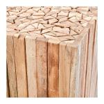 Reclaimed Teak Square Block Accent Table
