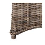 Vienna Woven Rattan and Mango Wood Accent Chair