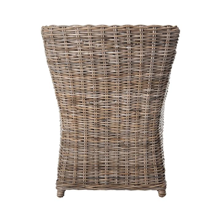 Vienna Woven Rattan and Mango Wood Accent Chair
