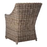 Vienna Woven Rattan and Mango Wood Accent Chair