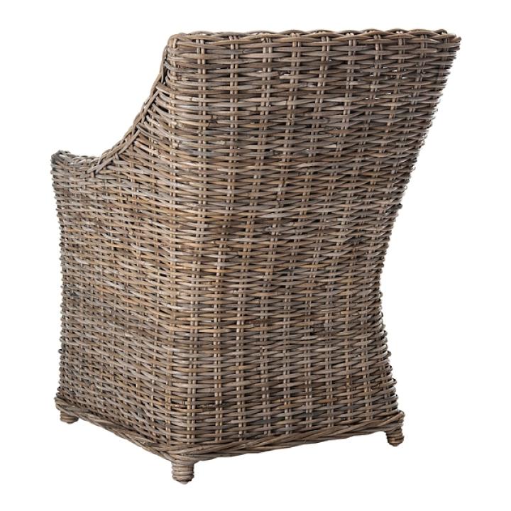 Vienna Woven Rattan and Mango Wood Accent Chair