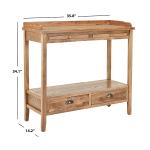 Weathered Oak Finish Console Table