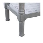 Dove Gray Turned Leg Rustic Console Table