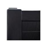 Wilbert 3-Drawer Black Console Table