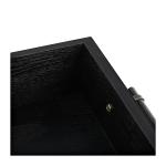 Wilbert 3-Drawer Black Console Table