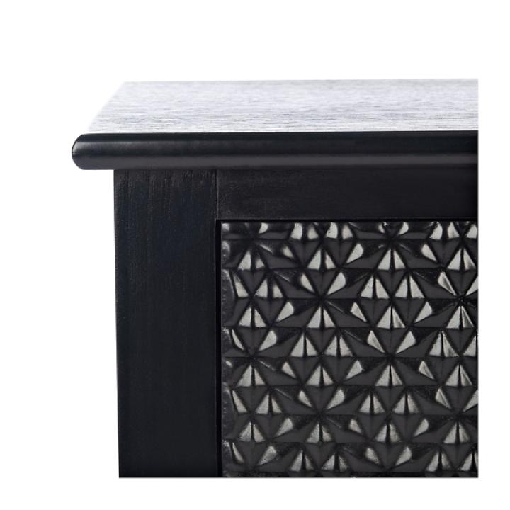 Onyx Raised Texture Diamond Console Table