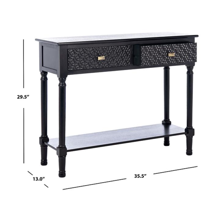 Onyx Raised Texture Diamond Console Table