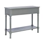 Distressed Gray Ronan 2-Drawer Console Table