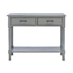Distressed Gray Ronan 2-Drawer Console Table