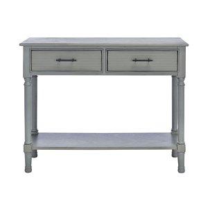 Distressed Gray Ronan 2-Drawer Console Table