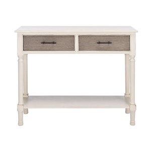 Distressed Natural Ronan 2-Drawer Console Table