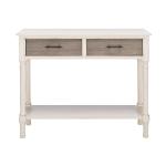 Distressed Natural Ronan 2-Drawer Console Table