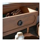 Modern Brown Carved Accent Console Table