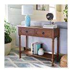 Modern Brown Carved Accent Console Table