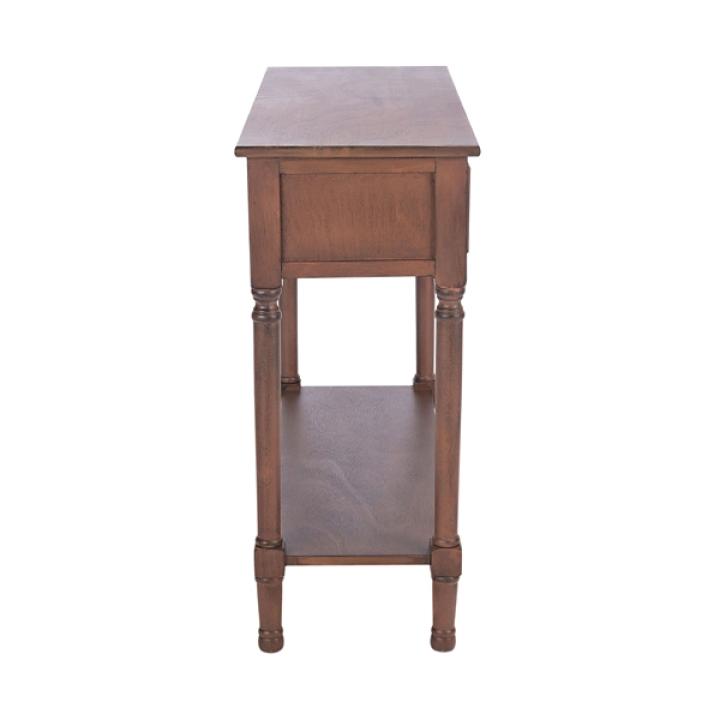Modern Brown Carved Accent Console Table