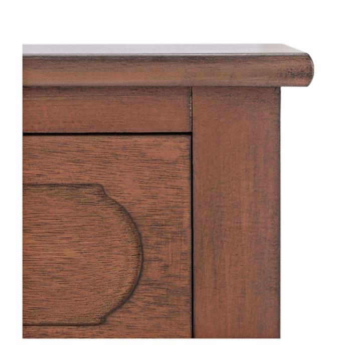 Modern Brown Carved Accent Console Table