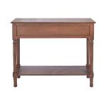 Modern Brown Carved Accent Console Table